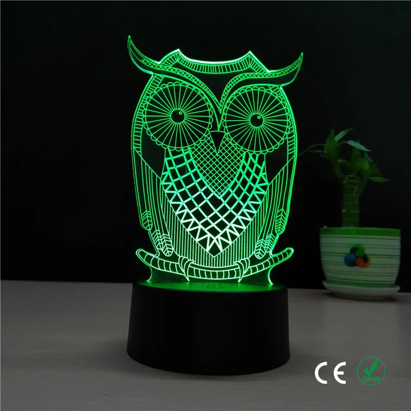 

Foreign trade new cat head 3 d gradient illusion of light Strange new 3 d lamp
