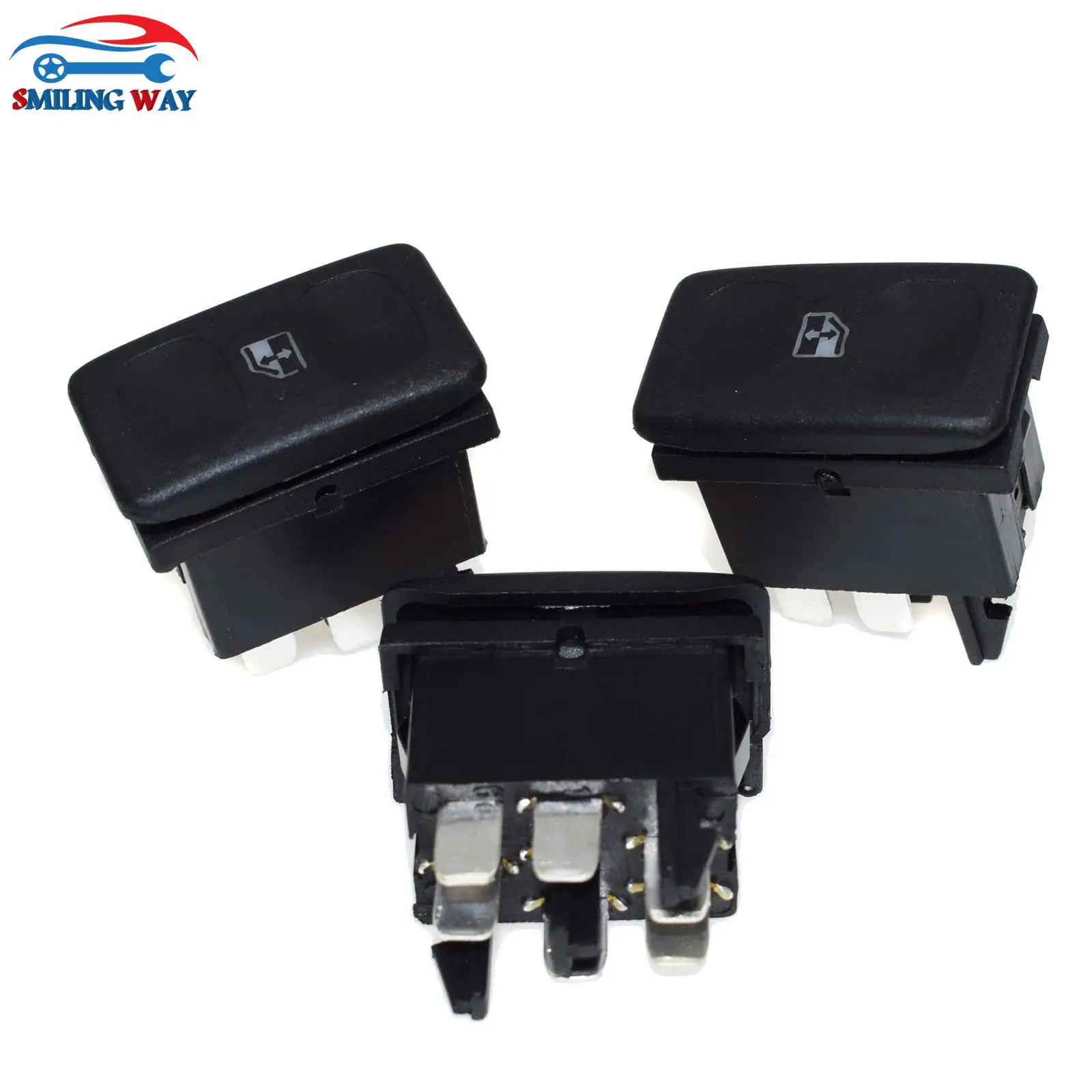 

SMILING WAY# 191959855 Window Control Switch Button For VW Golf II Jetta Mk2 Polo 6N Caddy Seat Ibiza Cordoba