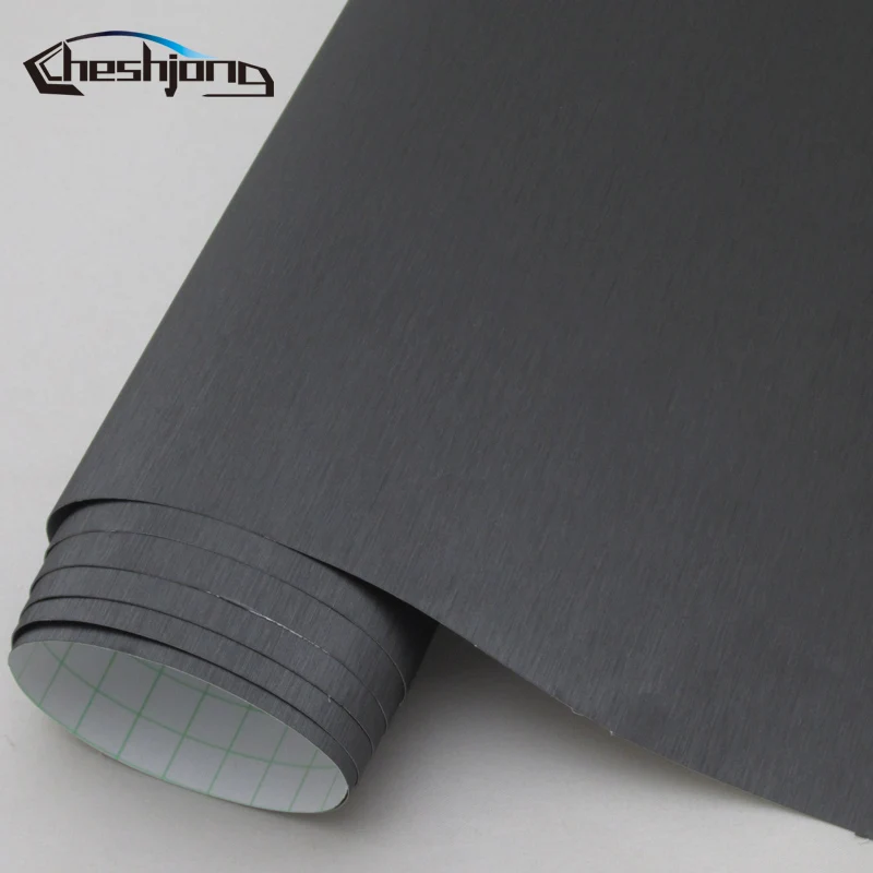 1 52mX58cm Aluminum Brushed Vinyl Car Wrap Car Motorcycle Scooter Computer Decals Sticker Film