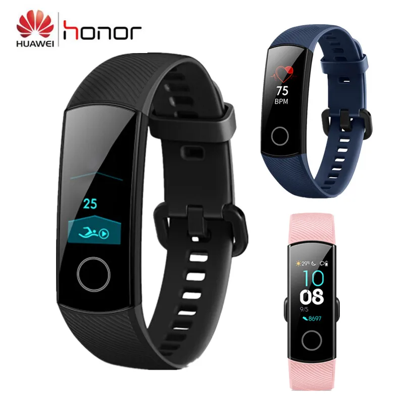 Смарт браслет Huawei Honor Band 4 Amoled цветной 0 95 &quotсенсорный экран для плавания осанка