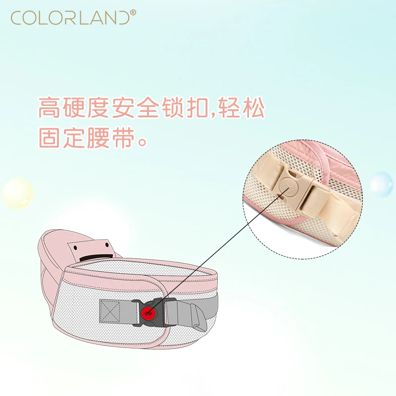 Colorland Hipseat для новорожденных и предотвратить о-типа ноги 6 в 1 Carry Стиль загрузки медведь 15 кг эргономичный Baby Переноски малыш Слинг