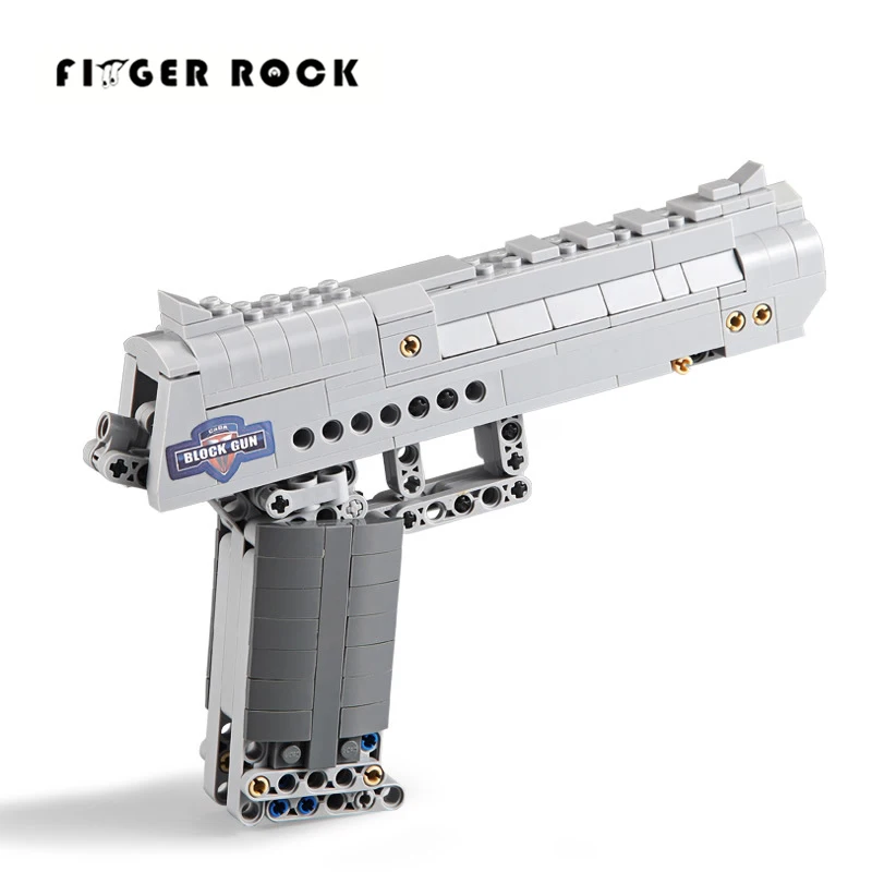

Finger Rock Desert Eagle Handgun Gun Assembly Block Shooting with Bullets Fit LegoINGLYs Model Building Blocks Toys Kids Gifts