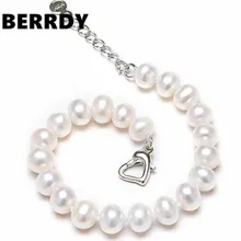 Модный браслет из культивированного пресноводного жемчуга, ювелирные изделия из натурального жемчуга для женщин