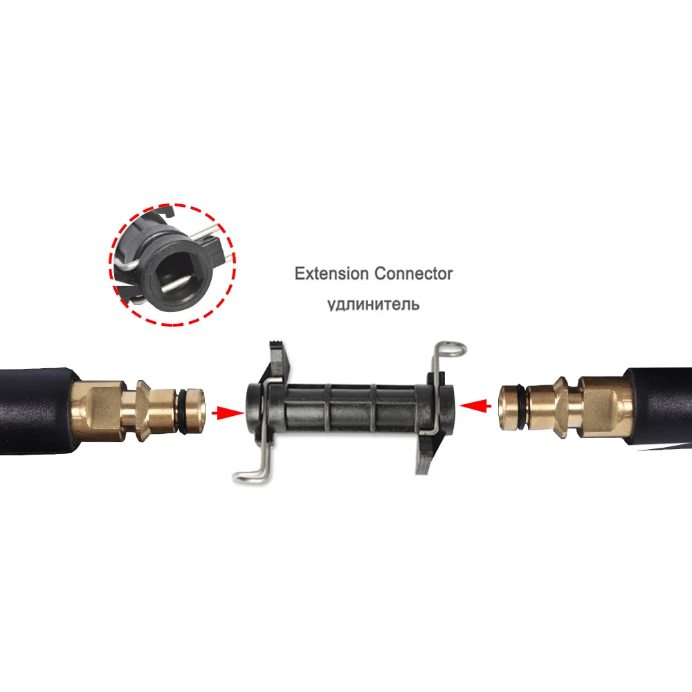 OPRQ 6 м 8 м 10 м 15 м латунная насадка, сменный шланг для мойки давления 2610 фунтов/кв. дюйм, насадка для пены, Серия K, удлиняющий шланг