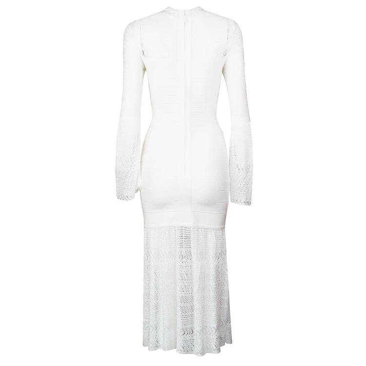 Vestidos Для женщин сексуальное модное платье с расклешенным рукавом толстый искусственный шелк Белый совместный купальник платье со шлейфом элегантное праздничное платье