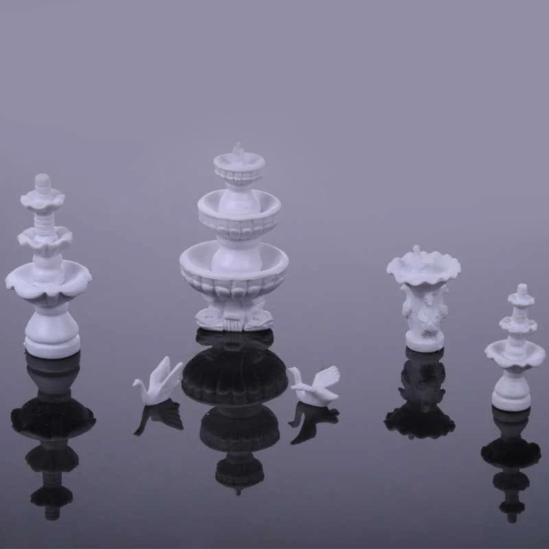6 шт./9 шт. фонтан модели DIY песок модель стола пейзаж фонтан модели скульптура наборы детские игрушки аксессуары