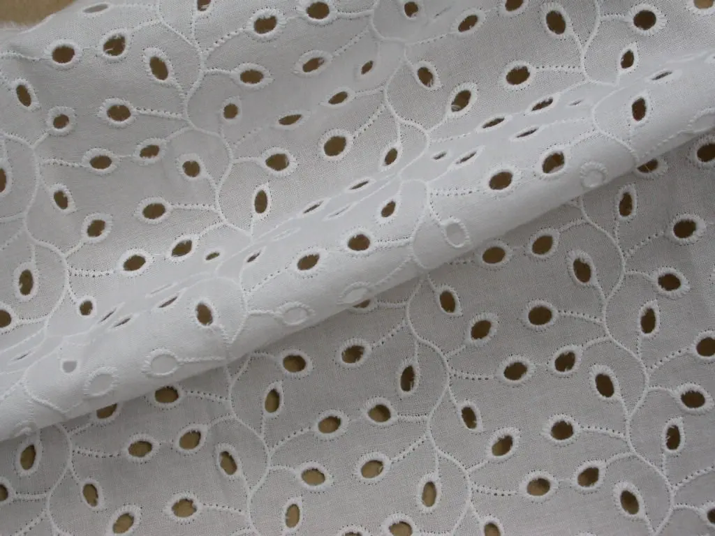 white cotton eyelet embroidery fabricin Fabric from Home & Garden on Alibaba Group