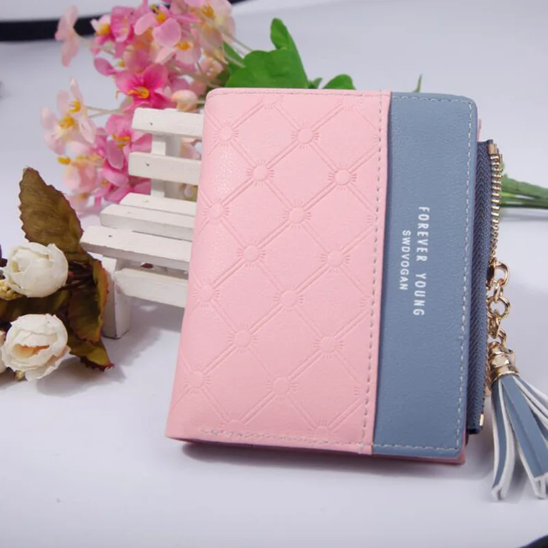 

2019 New Women's Cute Fashion Purse Leather Long Zip Wallet Coin Card Holder Soft Leather Phone Card Female Clutch