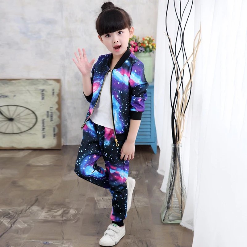 

Clothing Set Girls Clothes Baby Girls Clothes Jacket Kids Clothing + Pants Girl Tracksuit Sport Suit outfit For Girls Clothing