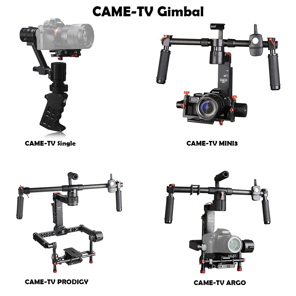 

Came-TV CAME-Single / CAME Mini3 / CAME-PRODIGY / Came-ARGO 3 Axis Gimbal Portable Stabilize Camera 32-bit Boards with Encoders