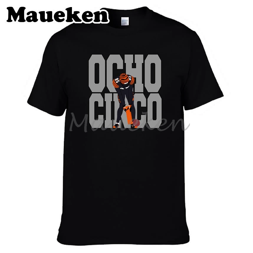 Мужская футболка Chad Johnson 85 Cincinnati Legend Clothes T Shirt Мужская футболка с круглым вырезом W19040901 - Цвет: 1