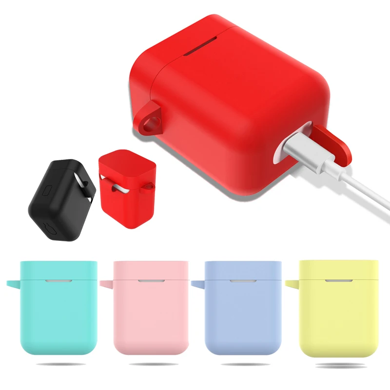 Силиконовый чехол для Xiaomi Airdots Mi Air Dots беспроводные bluetooth наушники чехлы
