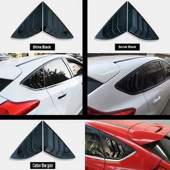 

2 pieces For Ford Focus hatchback ST RS 2012-2018 Louvers Vent Carbon fiber paint or black Side Window Sunshades Louvers Vent