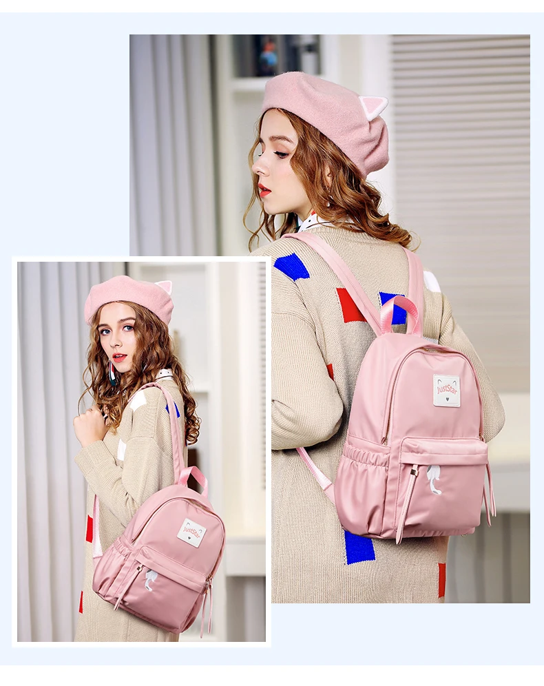 Just star women nylon backpack 2