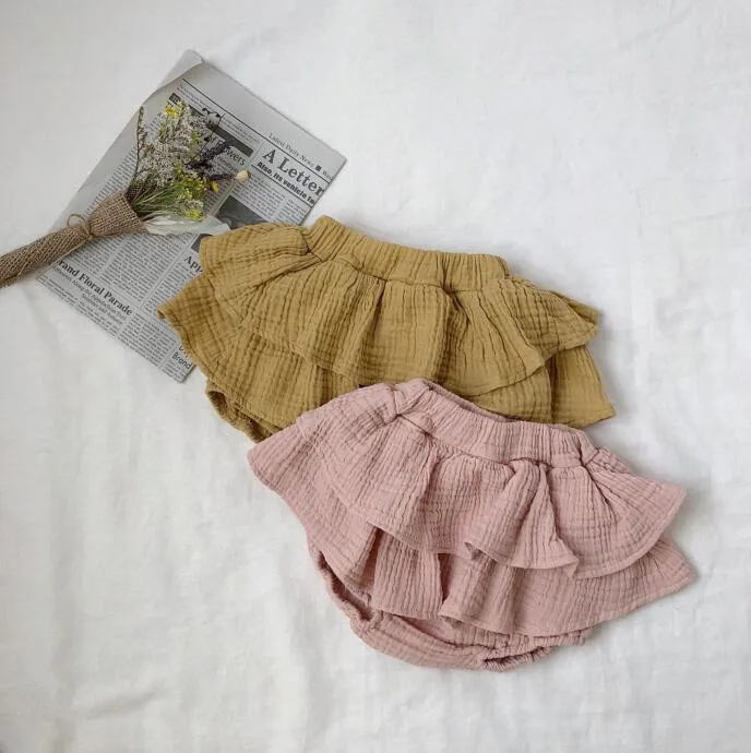 

2018 Korean Summer Toddler Girls Boys Shorts Ruffles Kids Clothings Cute Sweet Baby Clothes