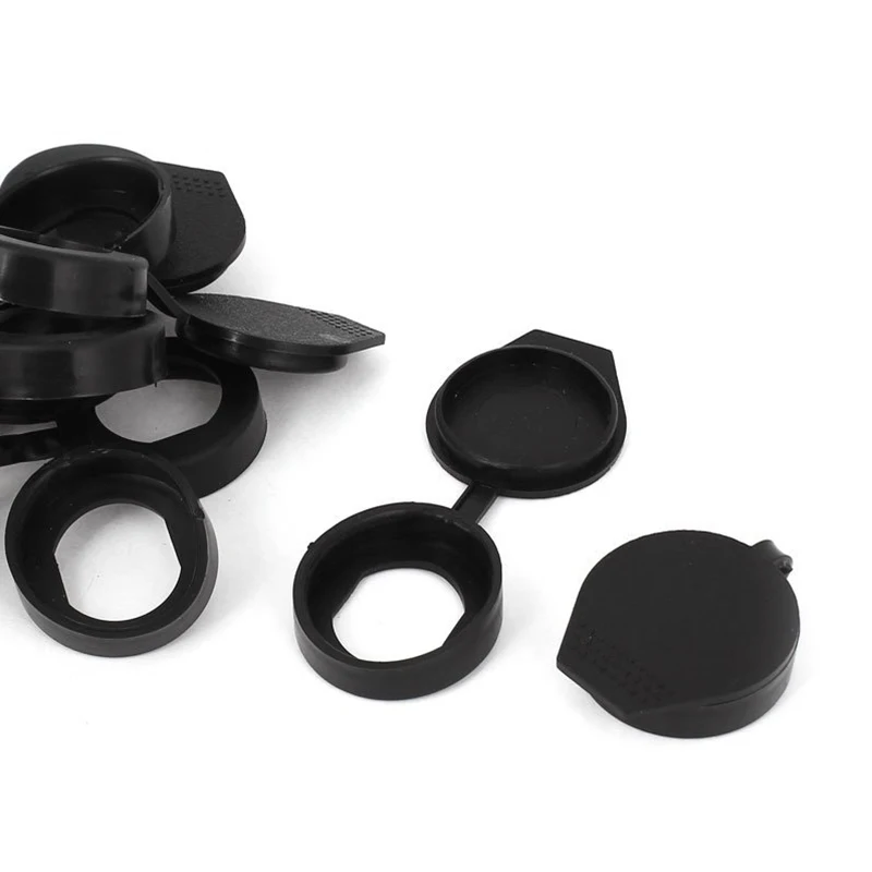 

Useful Rubber Key Panel Cam Lock Anti Dust Waterproof Cover Cap Black 8PCS