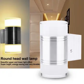 

10W LED Wall Lamp Double Round Head Wall Light Home Office Hotel Lighting Facility Indoor Light 85-265V applique murale luminair