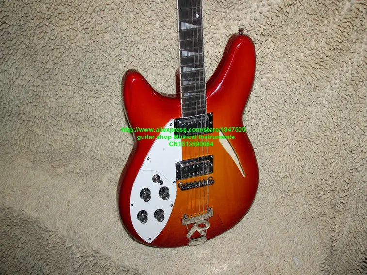 

12 strings Cherry Burst 325 Left Handed Electric Guitar New Arrival Best China Guitar Factory OEM Cheap