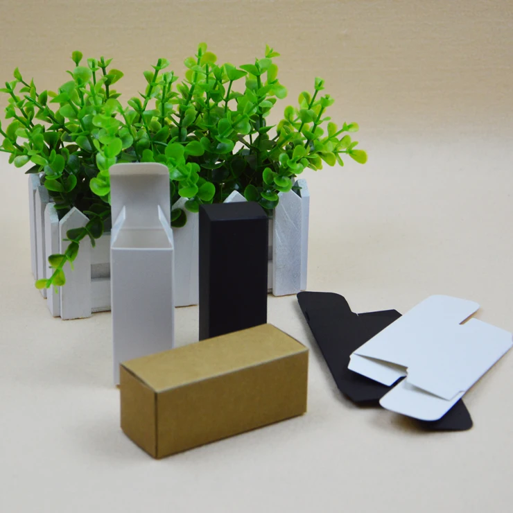 

Lot of 100pcs 3.6*3.6*9cm WHITE KRAFT PAPER BOX FOR 30ML ESSENTIAL OIL BOTTLE DIY COSMETIC GIFT WRAP PACKAGE EMPTY WHOLESALE