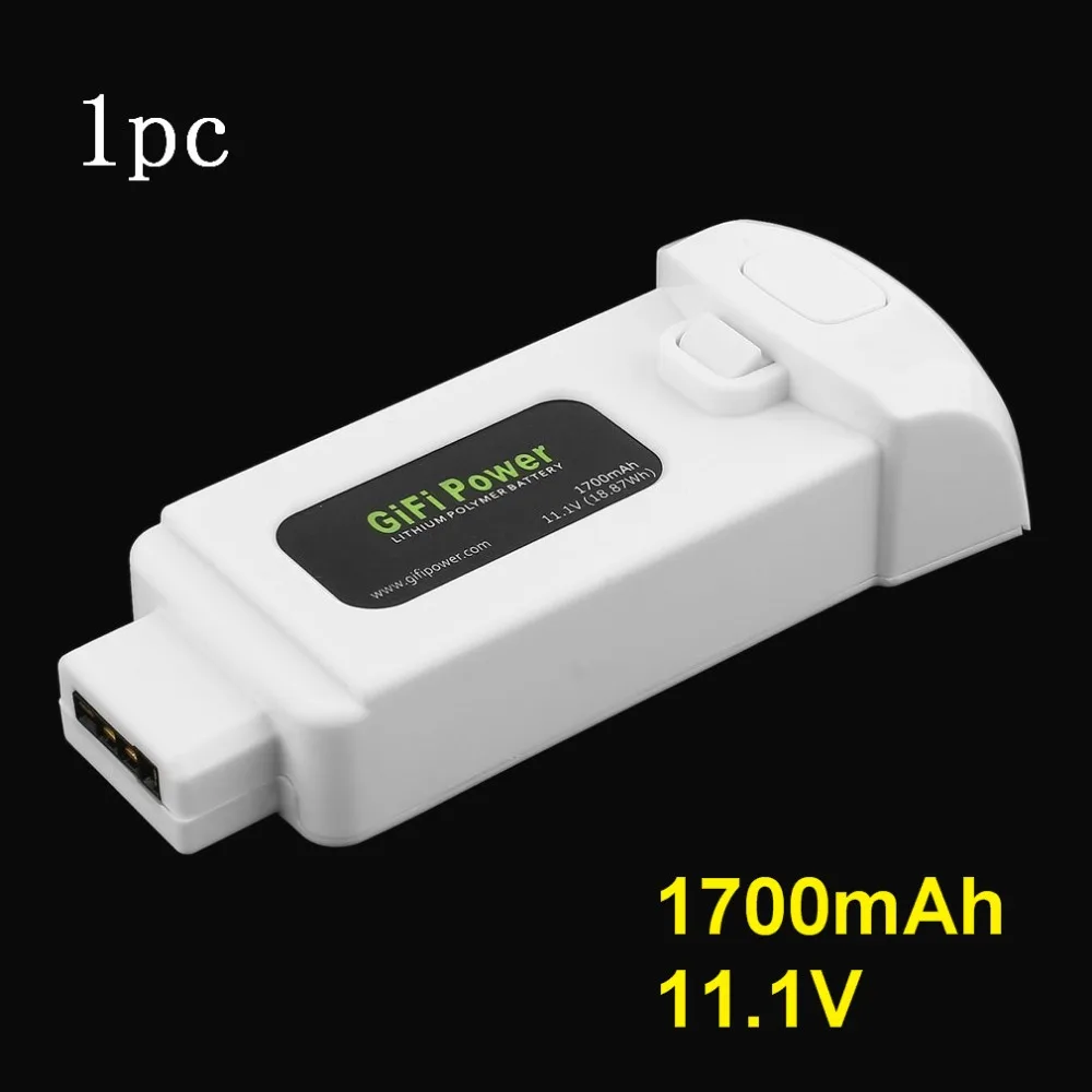 

Gifi Power 11.1V 1700mAh 18.87Wh Lithium Polymer Battery for Yuneec Breeze Drone Lightweight Replacement Power for Flying Camera