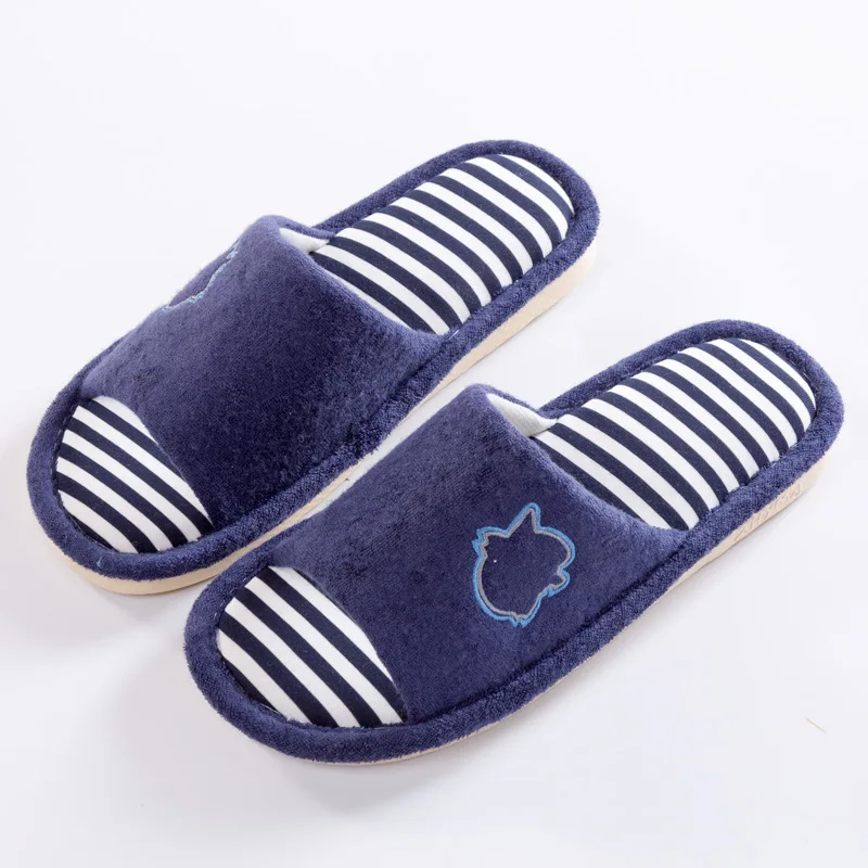 Women Men Fashion Warm Plush Home Slippers Indoor Slippers Couple Shoes
