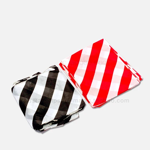 

Zebra Silk (black and white/Red and white) 60*60cm - Silk and Cane Magic / Magic Trick, Gimmick, Props