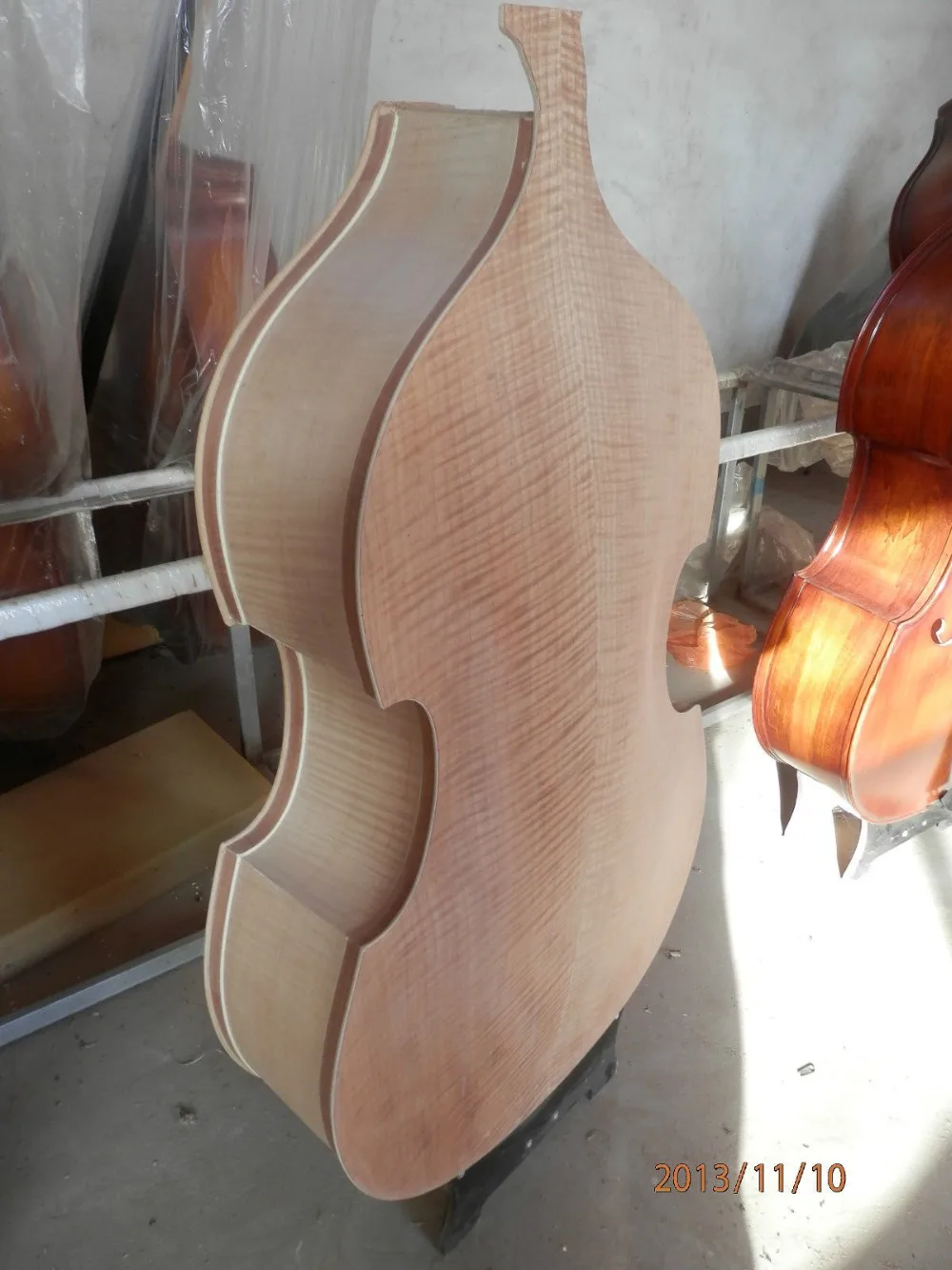 plywood Hand made white/unfinished upright bass 3/4 