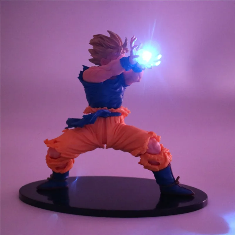 Dragon Ball Z Super Saiyan Action Figures Night Light Son Goku Led