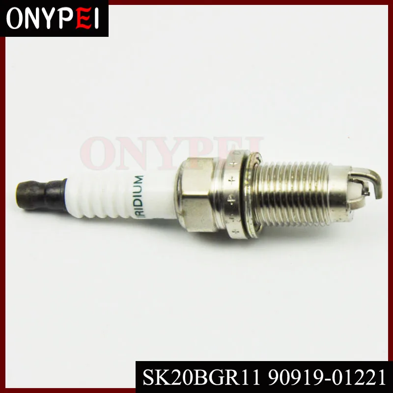 4 шт. иридиевая Свеча зажигания 90919-01221 SK20BGR11 для Toyota Avensis RAV4 Vista Noah 9091901221