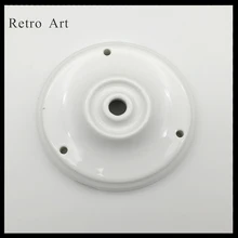 Винтажный керамический фарфоровый одиночный потолок Роза Ретро Эдисон потолочный навес