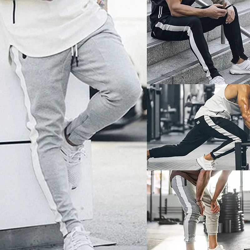 2018 Новый Для мужчин пот Штаны Демисезонный Повседневное Slim Fit Брюки Мужской Stretch