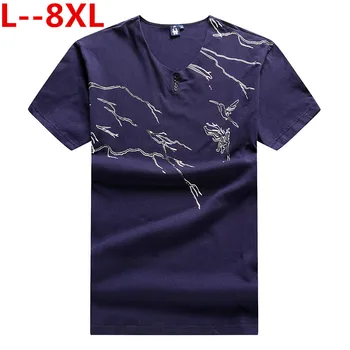 

Plus big size 10XL 8XL 6XL 5X t shirt men 2019 fashion embroidery letter print top cotton t-shirt hip hop streetwear tees tshirt