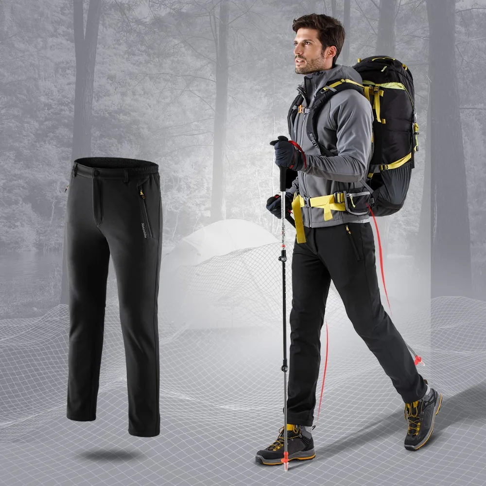 Naturehike في الشتاء سراويل للتسلق لينة قذيفة يندبروف ماء الرحلات السراويل الرجال النساء التخييم التزلج