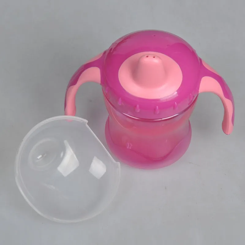 Cute Baby Feeding Bottles Cups Kids Soft Mouth Duckbill Sippy Bottle Infant Training Cups - Цвет: MR