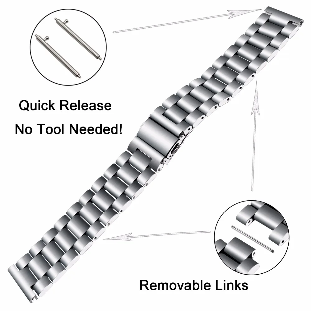 Быстросъемный ремешок для часов из нержавеющей стали+ устройство для удаления звеньев для Suunto 9/Ambit 3, вертикальный/Спартанский спортивный ремешок для наручных часов