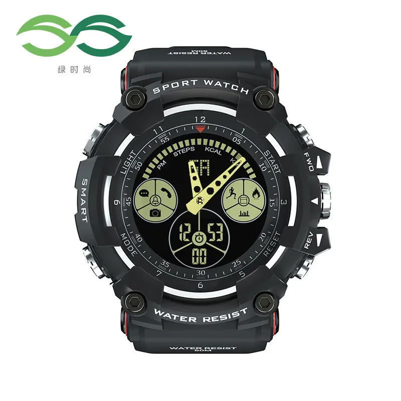 

Free Shipping Outdoor Electronic Detectors Caller Alert Luminous Stopwatch Function Men Smart Watch SS-DX26
