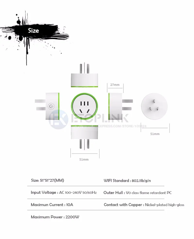 Мини K Wi-Fi Smart Plug Switch штепсельная розетка умный управление Wi-Fi дистанционное управление таймер переключатель для iPhone разъем