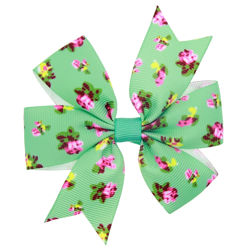 

1PCS Bohemian Style Rose Flowers Handmade Creative Design Hair Bow Best Party Dress Up Hairpin for Kids Girl DIY Clip 2017