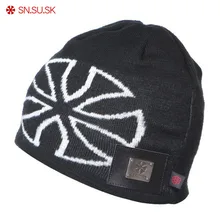 Зимняя лыжная шапка Мужчины Женщины Мягкая шапка Спортивная вязаная шапка ударопрочные шапочки