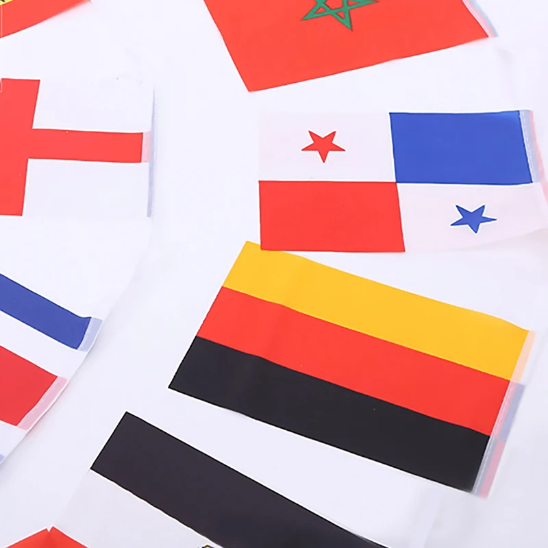 2018 Russia World Football Cup 32 Country String Flag 14x21cm Country Banner Bar Home Football Soccer Fan Party Decoration (5)