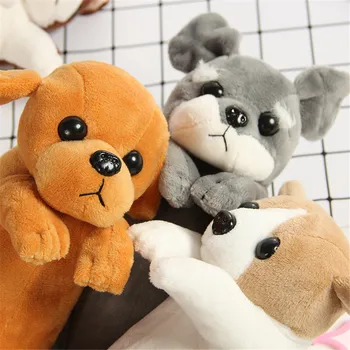 

Hot Sale Cartoon Plush Pencil Case Kawaii Plush Dog Puppy School office supplies Pencil Bags For Kids Stationery Pencil Box