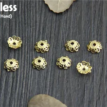 Uglyless настоящие S 925 серебряные бусины-разделители аксессуары ювелирные изделия самодельные цветы Бисероплетение Bijoux ручной работы полые цветочные находки