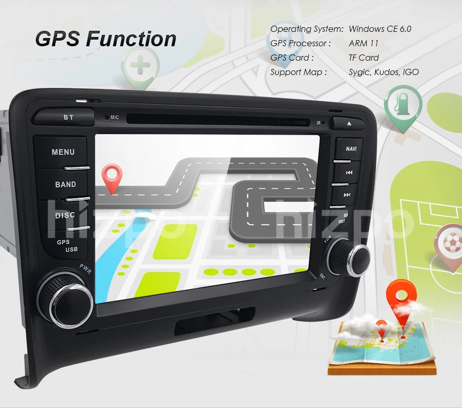 Flash Deal Car Multimedia For Audi TT MK2 2006 2007 2008 2009 2010 2011 2012 2013 2014 7" Navigation Stereo GPS Car DVD Player Radio 1080P 4