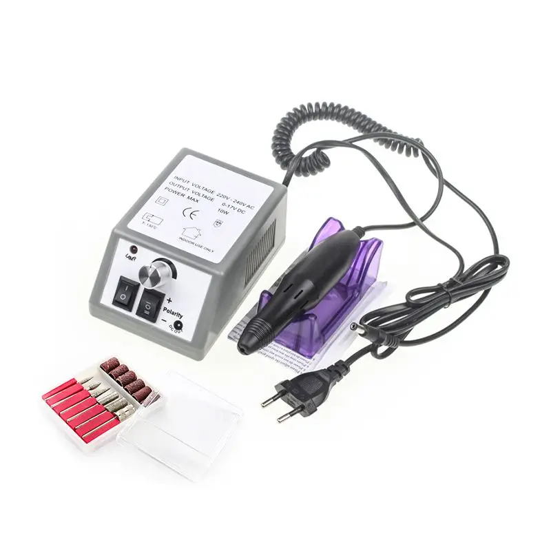 

Electric Nail Drill Manicure Set File Grey Nail Pen Machine Set Kit With EU Plug
