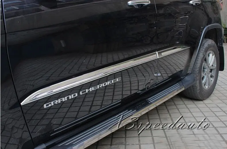 Chromed Side Door Modling Trim For Jeep Grand Cherokee 2014+