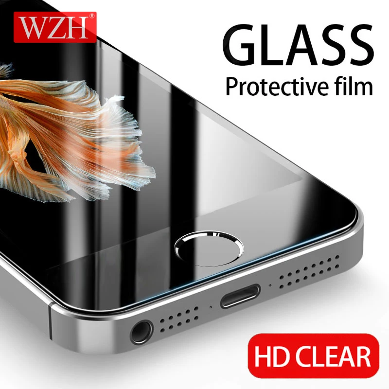 

2.5D 9H Screen Protector Tempered Glass For iPhone 6 6S 5S 7 8 SE 4S 5 5C XR XS Max Toughened Glas For iPhone 7 6 6S Flim Glass