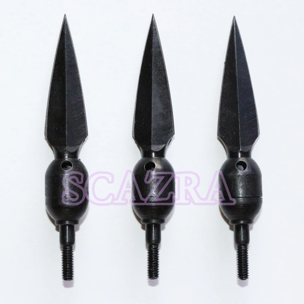 3pcs 290 Grain Archery Willow Broadhead Whistle Tips Hunting Arrowheads