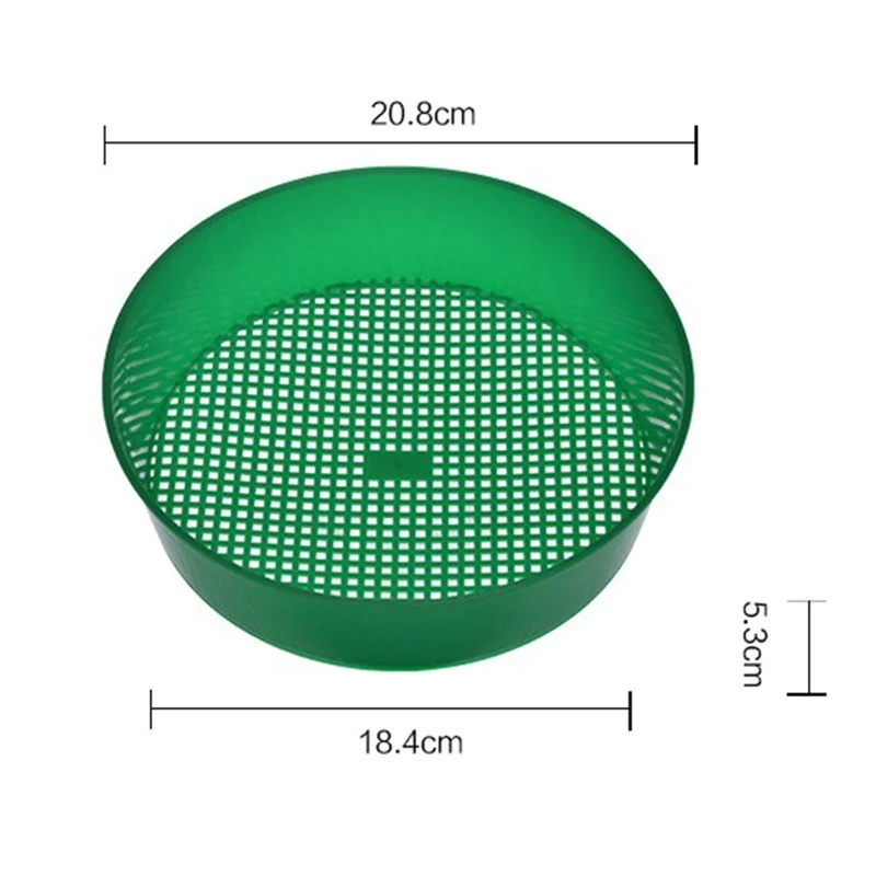 Пластиковое садовое сито загадка зеленый для компоста почвы камень сетка почвы сито фильтрация большие камни и веточка из почвы садовый инструмент