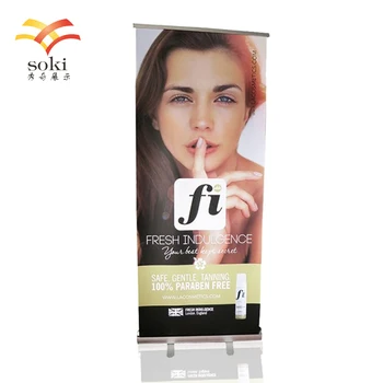 

Custom Logo 80*200cm Portable Roll Up Banner Exhibition Stand Display