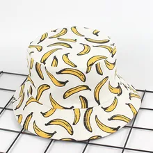 Панама унисекс для взрослых Двусторонняя одежда банан Рыбацкая шляпа Солнцезащитная шляпка для ношения на открытом воздухе в стиле хип-хоп harajuku женские мужская шапка